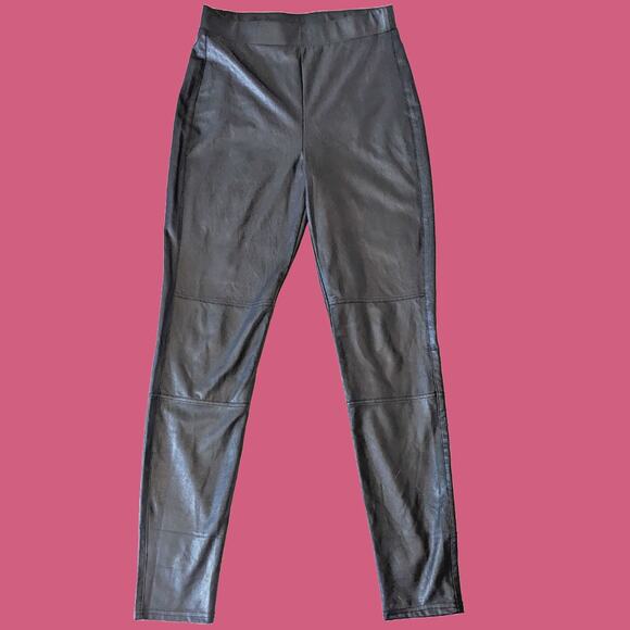 Vegan Stretch Leather Leggings by Splendid, Size Small - Picture 1 of 4